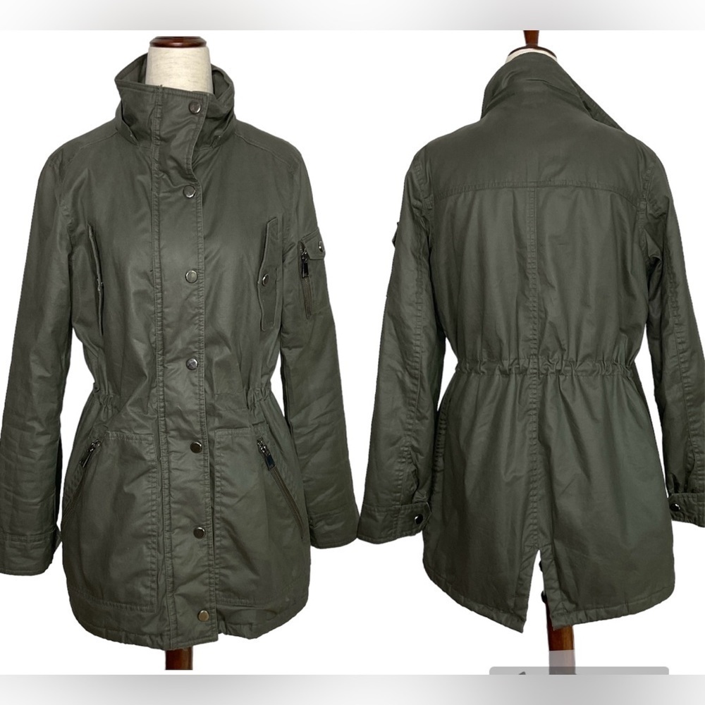 Victoria's Secret Warm Jacket Cinch Waist Size S/P Green